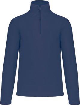 Kariban | Mikrofleecová mikina s 1/4 zipem "Enzo" deep blue 4XL