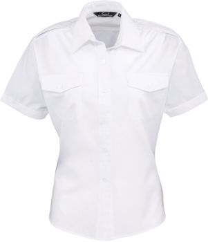 Premier | Pilotní košile s krátkým rukávem white 8_XS
