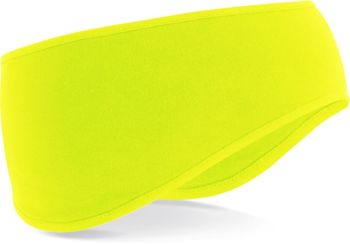 Beechfield | Sofshellová sportovní čelenka fluorescent yellow onesize