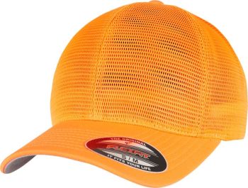 Flexfit | 6 panelová síťovaná kšiltovka neon orange S/M