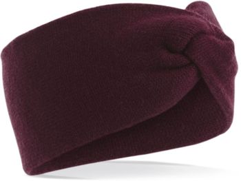 Beechfield | Čelenka "Twist Knit" burgundy onesize