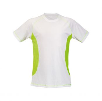 Combi tričko fluorescent yellow , white XXL