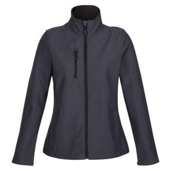 WOMEN'S HONESTLY MADE RECYCLED PRINTABLE SOFTSHELL JACKET Seal Grey L