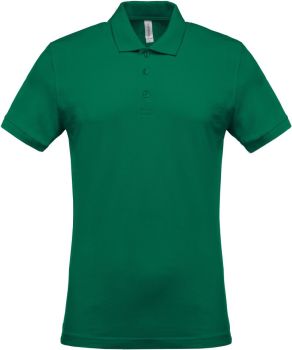 Kariban | Pánské piqué polo kelly green S