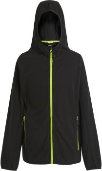 Regatta | Fleecová bunda structure s kapucí "Navigate" black/lime green XL