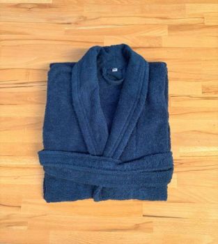 OLIMA TERRY BATHROBE Marine Blue M/L