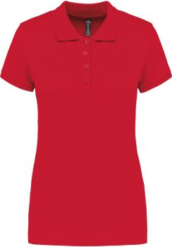 Kariban | Dámské piqué polo red L