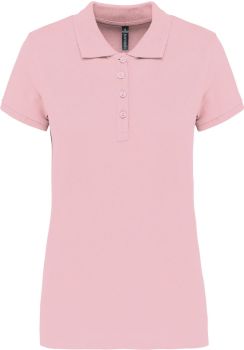 Kariban | Dámské piqué polo pale pink XXL