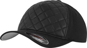 Flexfit | 5 panelová kšiltovka "Diamond Quilted" black Youth