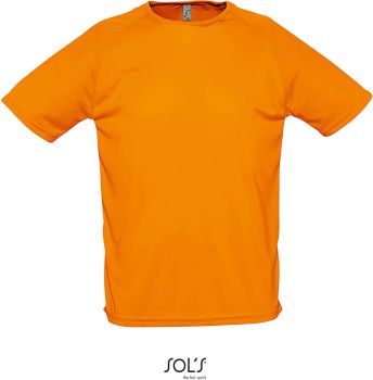 SOL'S | Pánské raglánové sportovní tričko neon orange M