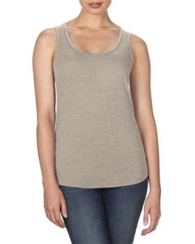 WOMEN’S TRI-BLEND RACERBACK TANK Heather Slate L