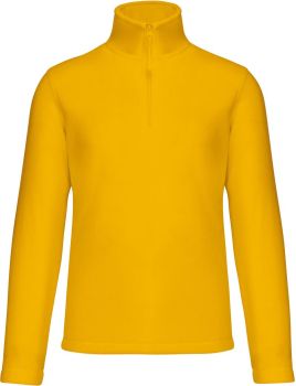 Kariban | Mikrofleecová mikina s 1/4 zipem "Enzo" yellow XXL