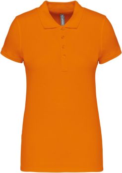 Kariban | Dámské piqué polo orange S