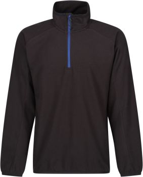 Regatta | Fleecová mikina structure s 1/4 zipem "Navigate" black/new royal 3XL