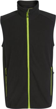 Regatta | Fleecová vesta Structure "Navigate" black/lime green XL