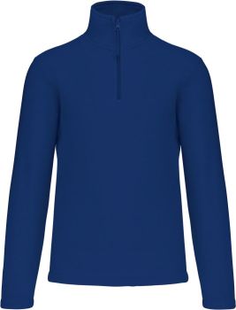 Kariban | Mikrofleecová mikina s 1/4 zipem "Enzo" true indigo 4XL