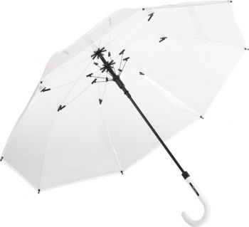 Fare | Transparentní automatický holový deštník white onesize