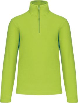 Kariban | Mikrofleecová mikina s 1/4 zipem "Enzo" lime XS