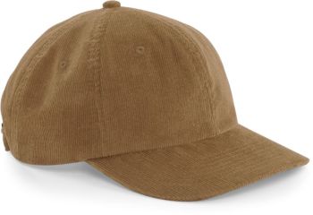 Beechfield | 6 panelová kšiltovka "Heritage Cord Cap" camel onesize