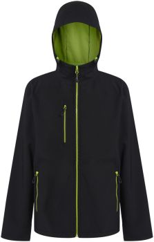 Regatta | 2-vrstvá softshellová bunda "Navigate" black/lime green XL