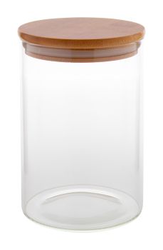 Momomi XL sklenená skladovacia nádoba transparent , natural