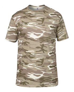 ADULT MIDWEIGHT CAMOUFLAGE TEE Camouflage Sand XL