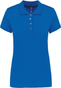 Kariban | Dámské piqué polo light royal blue L