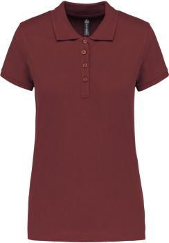 Kariban | Dámské piqué polo wine XL