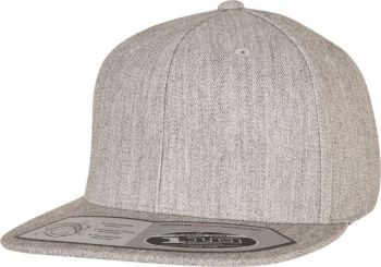 Flexfit | 6 panelová kšiltovka "Fitted Snapback" heather grey onesize