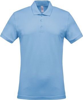 Kariban | Pánské piqué polo sky blue L