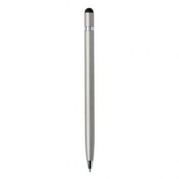 Minimalistické kovové pero strieborná