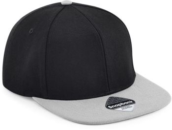 Beechfield | 6 panelová Snapback kšiltovka "Original" black/grey onesize