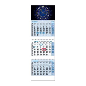 Plánovací kalendár KLASIK 3M modrý 2025