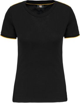 Kariban | Dámské pracovní tričko "Day-to-Day" black/yellow XXL