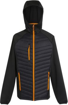 Regatta | Hybridní bunda "Navigate" black/orange pop XL