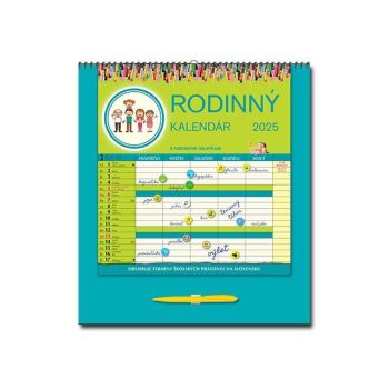 Nástenný kalendár Rodinný kalendár 2025