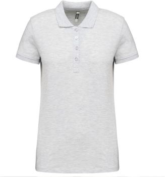 Kariban | Dámské piqué polo ash heather XS