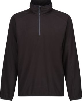 Regatta | Fleecová mikina structure s 1/4 zipem "Navigate" black/seal grey 3XL