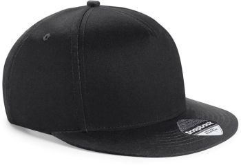 Beechfield | Dětská 5 panelová kšiltovka "Snapback" black/black onesize