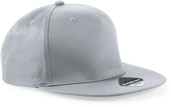 Beechfield | 5 panelová Snapback kšiltovka light grey onesize