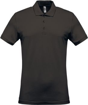 Kariban | Pánské piqué polo dark grey M