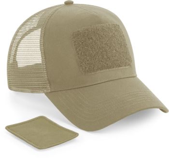 Beechfield | 5 panelová kšiltovka "Removable Patch Trucker" desert sand onesize