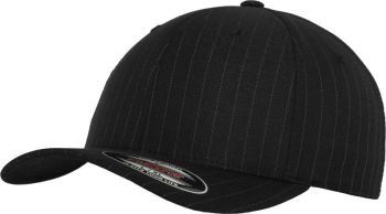 Flexfit | 6 panelová kšiltovka "Pinstripe" black/white S/M