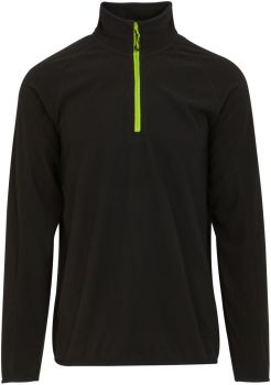 Regatta | Fleecová mikina structure s 1/4 zipem "Navigate" black/lime green XXL