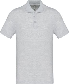 Kariban | Pánské piqué polo ash heather XL