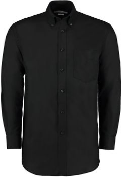 Kustom Kit | Pracovní košile Oxford s dlouhým rukávem black 14,5