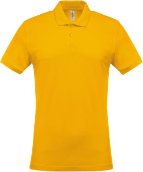 Kariban | Pánské piqué polo yellow XXL