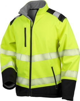Result | Bezpečnostní softshellová bunda fluorescent yellow/black L