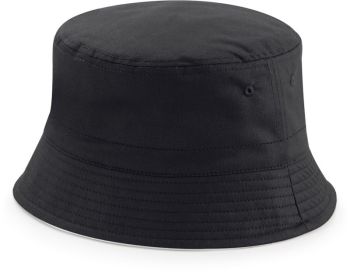 Beechfield | Klobouk "Reversible Bucket Hat" black/light grey S/M