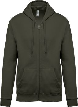 Kariban | Mikina s kapucí dark khaki XXL